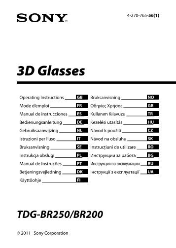 Sony TDG-BR250 - TDG-BR250 Istruzioni per l'uso Ungherese