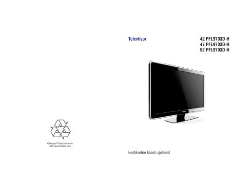 Philips TV LCD - Mode d&rsquo;emploi - EST