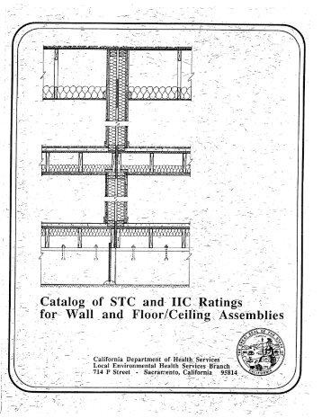 Catalog Of STC And IIC Ratings For Wall - ToolBase Services
