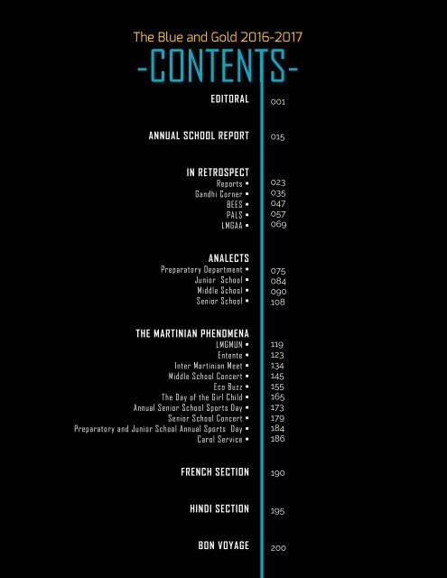 1.Contents Page