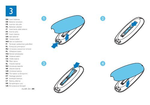 Philips DesignLine Tilt T&eacute;l&eacute;viseur LED - Guide de mise en route - ARA