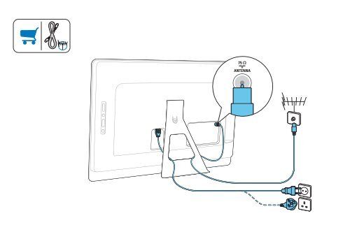 Philips DesignLine Tilt T&eacute;l&eacute;viseur LED - Guide de mise en route - ARA