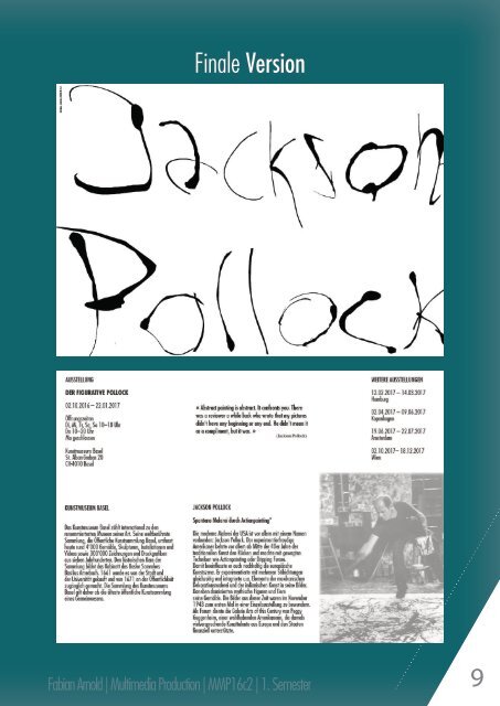 Broschüre Typografie Fabian Arnold