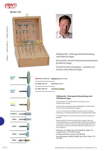 Labor • Labora to ry • Labora to ire Vollkeramik ... - NTI-Kahla GmbH