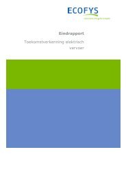 Eindrapport Toekomstverkenning elektrisch vervoer