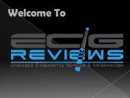 Get Honest E-Cigarette Reviews