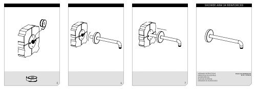 shower arm 24 reinforced 6 7 5 - Nikles