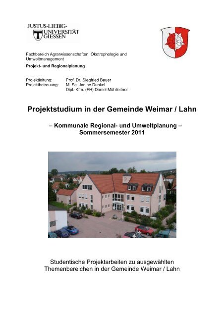Projektstudium in der Gemeinde Weimar / Lahn
