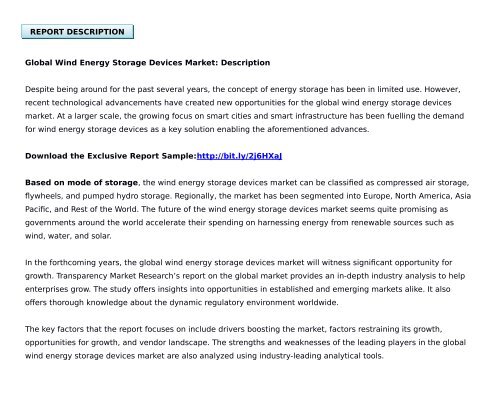 Wind Energy Storage Devices Market - Global Industry Size, 2016 - 2024