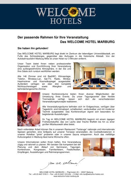 ungspauschalen 11 Welcome Hotels