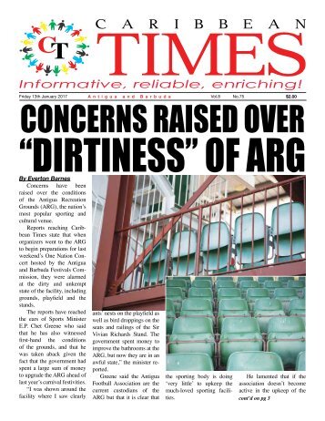 Caribbean Times 75th Issue - Friday 13th January 2017