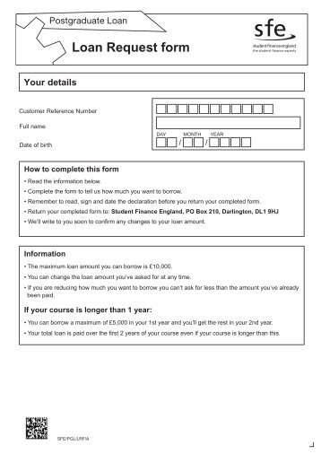 Loan Request form