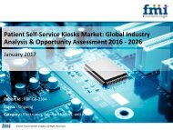 Patient Self-Service Kiosks Market Segments, Opportunity, Growth and Forecast By End-use Industry 2016-2026