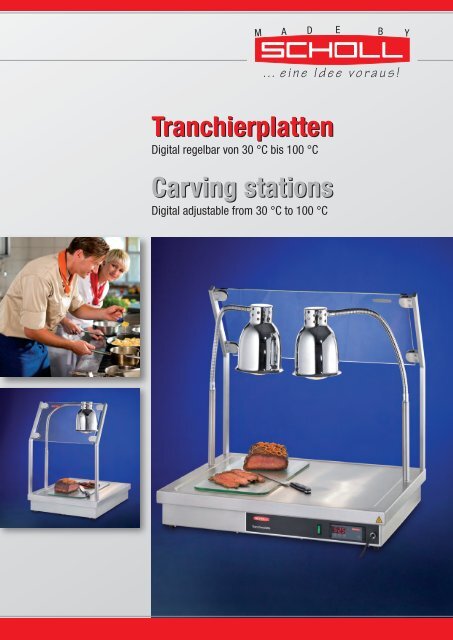 Tranchierplatten Carving stations TP900XX neue Art-Nr.