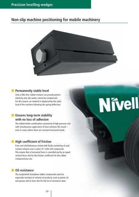 Precision levelling wedges - Nivell