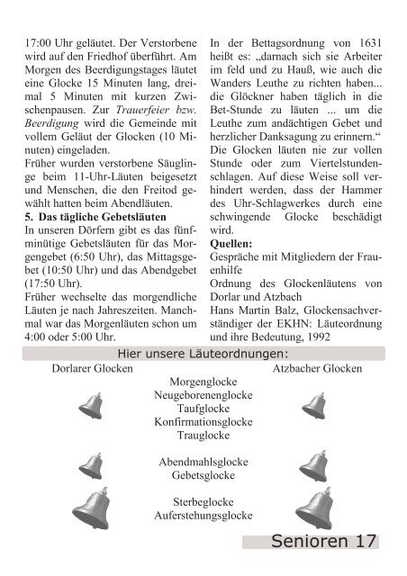 Wir gratulieren zum Geburtstag - Evangelische Kirchengemeinden ...