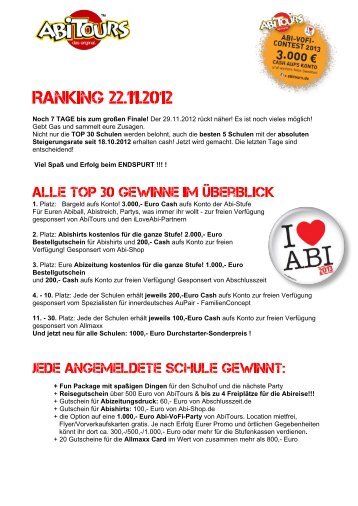 Ranking - AbiTours