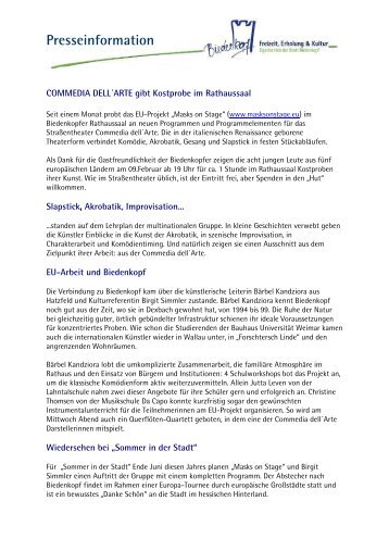 Presseinformation - Biedenkopf