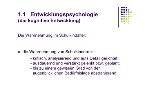 2.2 Lernverhalten von Kindern im Grundschulalter (6-11 Jahre)