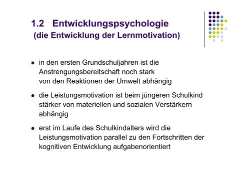 2.2 Lernverhalten von Kindern im Grundschulalter (6-11 Jahre)