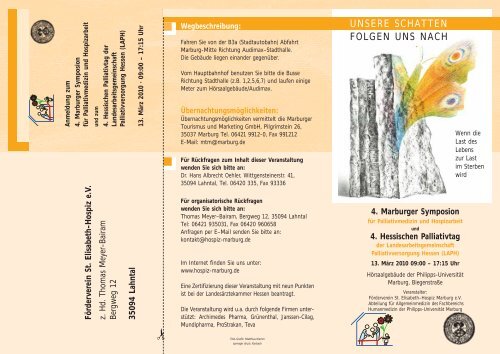 programm - St. Elisabeth-Hospiz Marburg