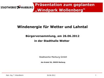 Windpark Wollenberg