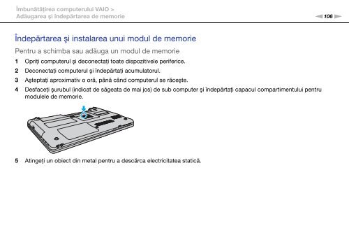 Sony VPCEA3C5E - VPCEA3C5E Istruzioni per l'uso Rumeno