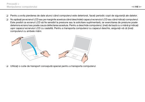 Sony VPCEA3C5E - VPCEA3C5E Istruzioni per l'uso Rumeno