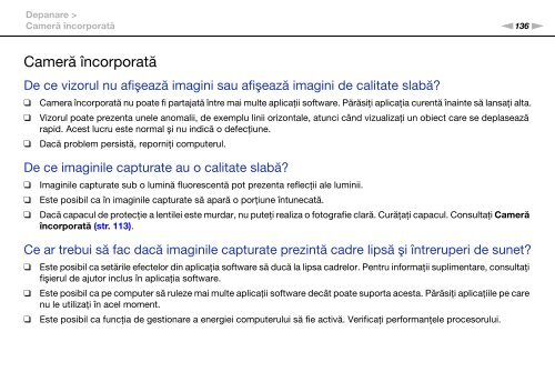 Sony VPCEA3C5E - VPCEA3C5E Istruzioni per l'uso Rumeno