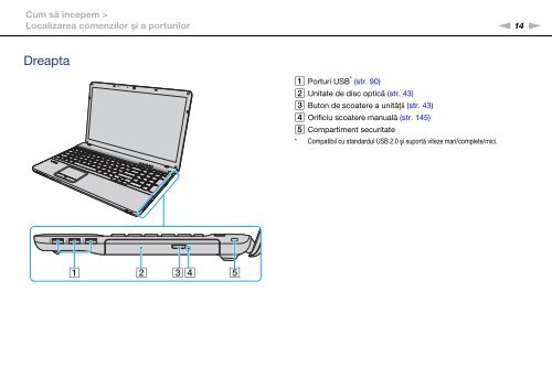 Sony VPCEA3C5E - VPCEA3C5E Istruzioni per l'uso Rumeno