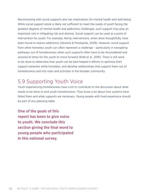 Without A Home: The National Youth Homelessness Survey
