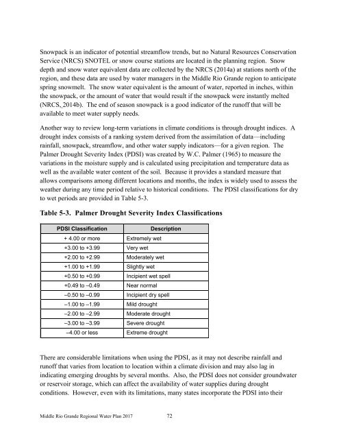 Middle Rio Grande Regional Water Plan