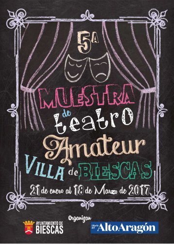 Programa V Muestra de Teatro Amateur Villa de Biescas