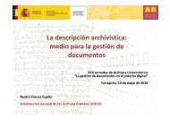 La descripción archivística medio para la gestión de documentos