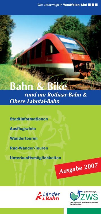 Bahn & Bike rund um Rothaar-Bahn & Obere Lahntal-Bahn - ZWS