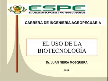 USO DE LA BIOTECNOLOGIA, clase 2