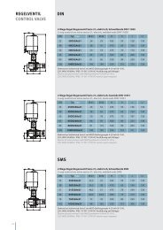 REGELVENTIL CONTROL VALVE DIN SMS - Laeufer International AG