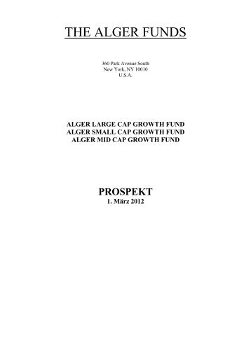 The Alger Funds Prospekt - Noramco