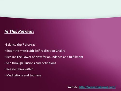 Chakra Balancing Workshop | Chakra Yoga Workshop in India - Chakrayog.com