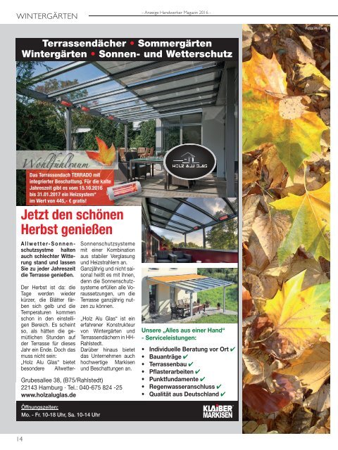 HANDWERKER MAGAZIN 2016-2