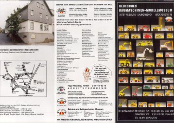 Baumaschinenmodellmuseum - Weilburg