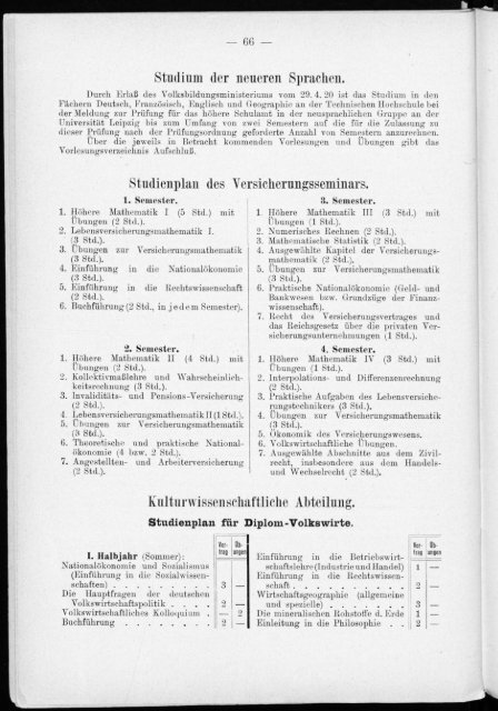 Verzeichnis der Vorlesungen und Übungen für das Winter-Semester 1926/27