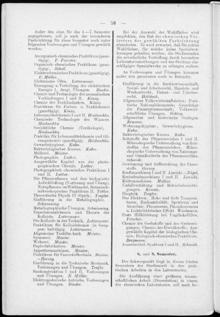 Verzeichnis der Vorlesungen und Übungen für das Sommer-Semester 1926