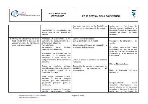 2016-17 REGLAMENTO DE CONVIVENCIA