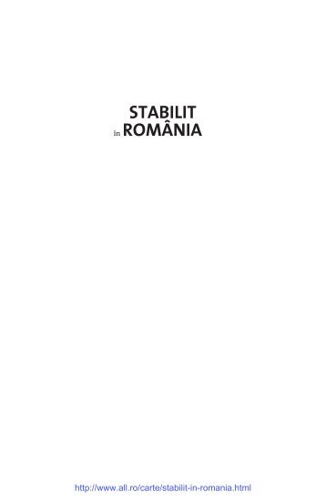 Pdf Gratis Stabilit În Romania Nigel Shakespear