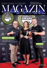 SHOP USABILITY AWARD 2016 - das Magazin