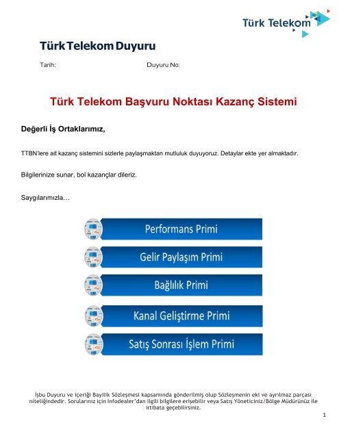 Türk Telekom Başvuru Noktası Kazanç Sistemi - TTİM