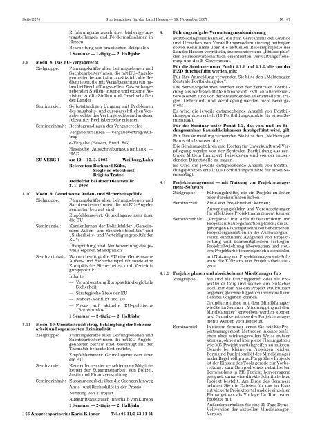staatsanzeiger für das land hessen - M/S VisuCom GmbH