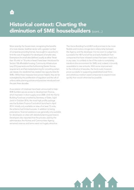 Reversing the decline of small housebuilders