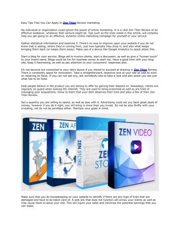 Zen Titan Review And Bonus